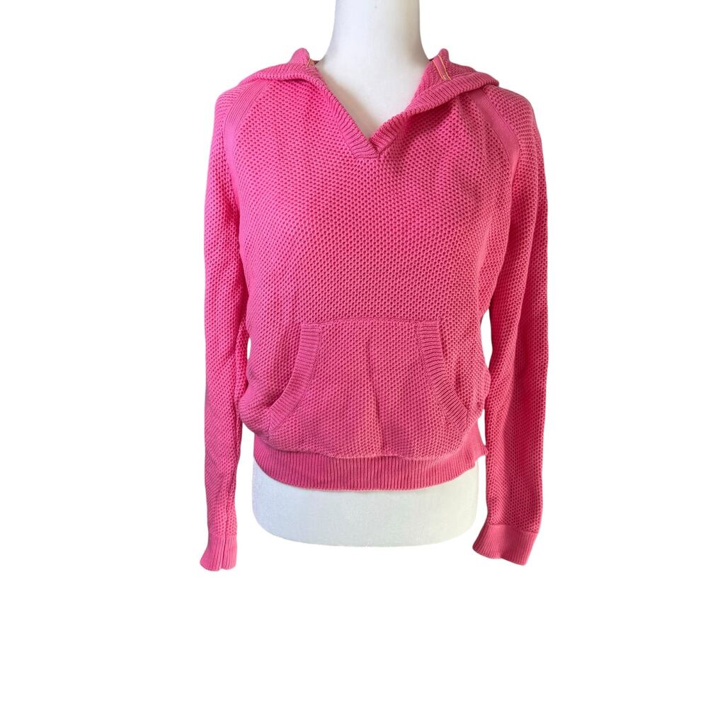 Lauren Ralph Lauren‎ Active Hoodie Sweater Size MEDIUM Bright Pink Sweatshirt